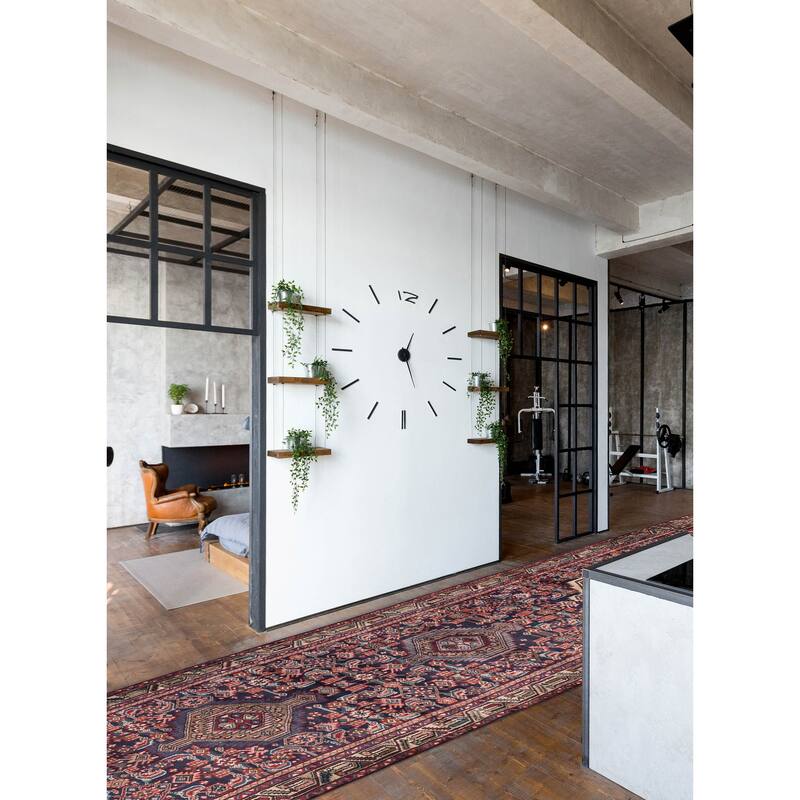 ECARPETGALLERY Hand-knotted Konya Anatolian Dark Navy Wool Rug - 3'7 x 16'5