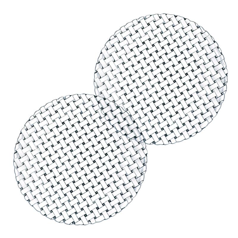 Nachtmann Set of 2 Bossa Nova Charger Plates - 12.6 in