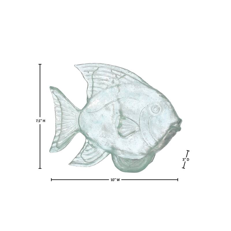 10"" Clear Resin Tropical Fish