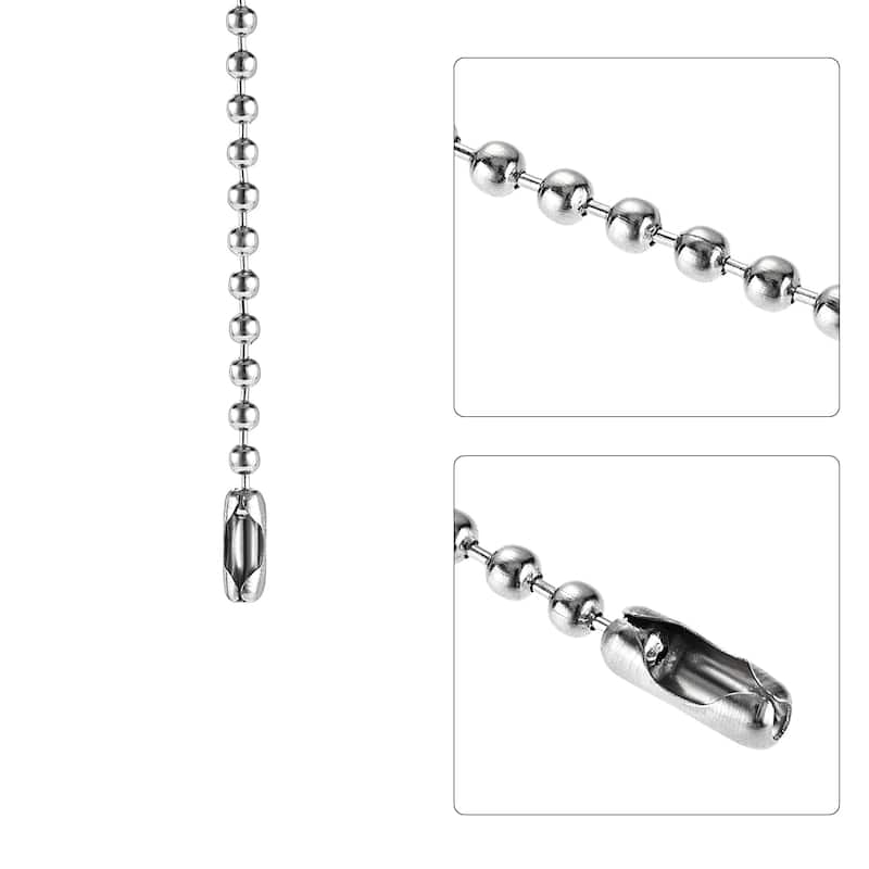 20 Inch Ceiling Fan Pull Chain Extension 30mm Crystal Bubble Ball Pendant Clear