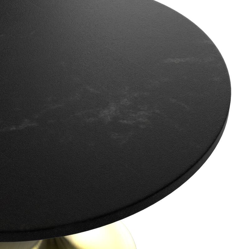 Verve 5-Piece Dining Set 36-Inch Round MDF Tabletop Dining Table and 4 Side Chairs