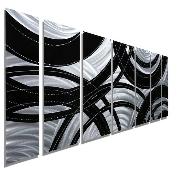 Statements2000 Black / Silver Contemporary Metal Wall Art ...