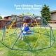 preview thumbnail 7 of 6, Hapfan Upgraded 10FT Climbing Dome with Canopy, Swing & Monkey Bars for Kids 3-12 (800LB)