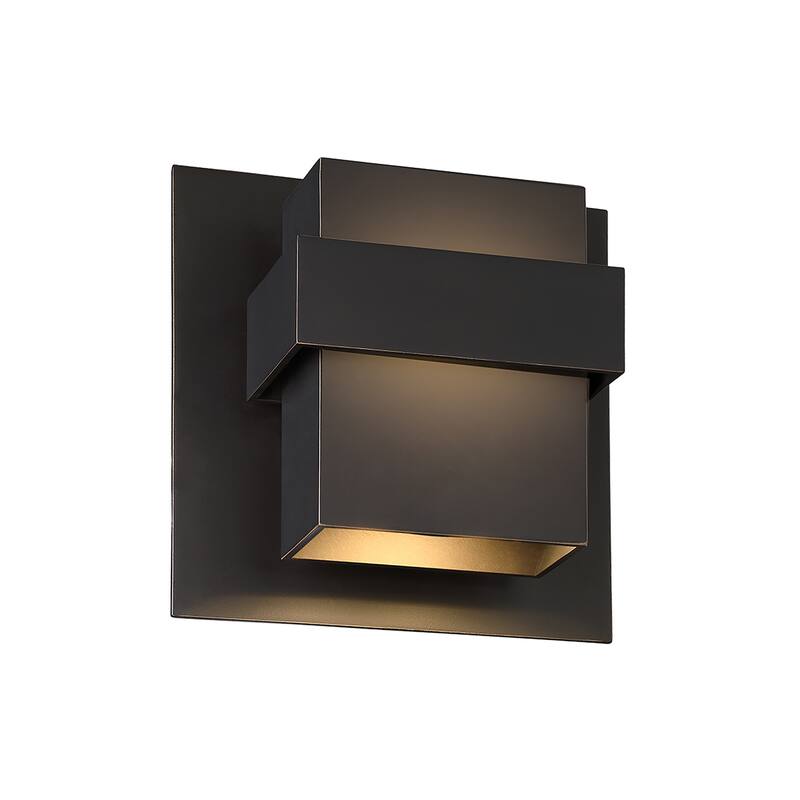 Pandora 7in LED Indoor or Outdoor Wall Light 3000K - Oil‑Rubbed Bronze - 9-inch