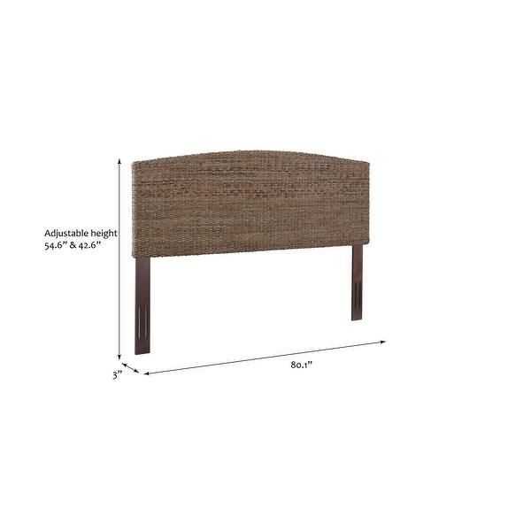 dimension image slide 0 of 2, Nusa Woven Banana Leaf Headboard