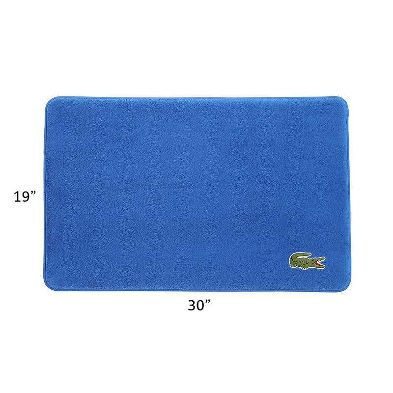 Lacoste Croc Memory Foam Non-Slip Bath Rug