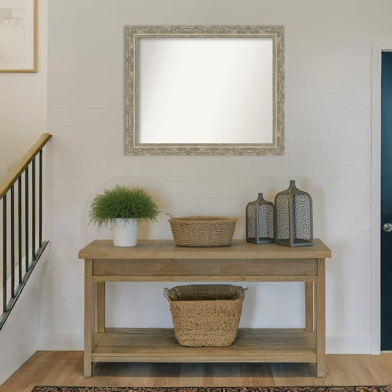 Filigree Non-Beveled Framed Wall Mirror