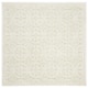 SAFAVIEH Handmade Cambridge Myrtis Moroccan Wool Rug - 6' x 6' Square - Light Green/Ivory