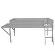 preview thumbnail 9 of 12, Wood Full Size Loft Bed with Desk and LED, Wooden Loft Bed Frame with Angled Ladder, No Box Spring Needed for Kids