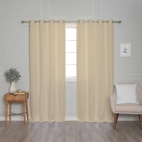 Aurora Home Oxford Outdoor Curtains- Grommet / Tie-Top