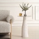 preview thumbnail 2 of 3, Uttermost Hollen White Stone Accent Table