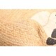 preview thumbnail 3 of 7, ECARPETGALLERY Braided Weave Palas Denizli Light Brown Jute Rug - 3'1 x 3'1
