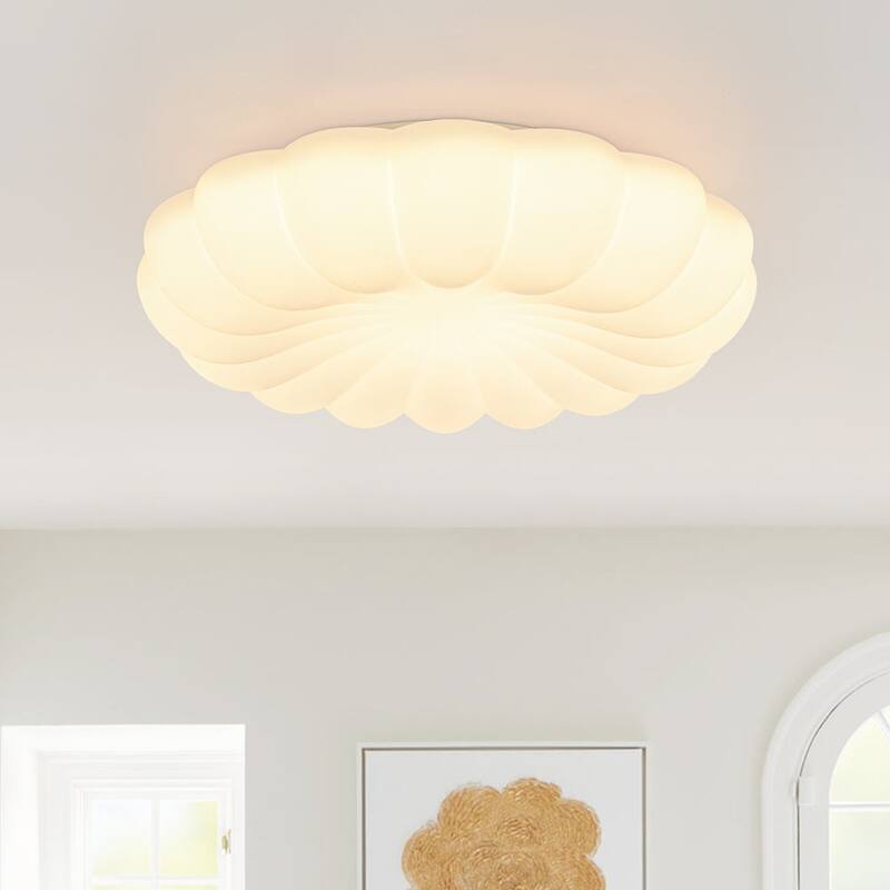 Blooming Peony Dimmable LED Flush-mount Nursery Ceiling Light - 18.9 in