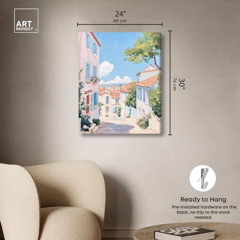 Cobblestone Dreams Canvas by Art Remedy, Gallery Wrapped