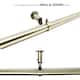 Energy-saving Wraparound Adjustable French Blackout Curtain Rod Set