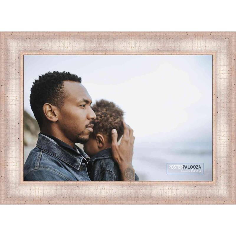 23x32 Contemporary Antique Silver Complete Wood Picture Frame with UV Acrylic, Foam Board Backing, & Hardware - Silver