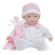 preview thumbnail 2 of 4, JC Toys La Baby Soft 11" Baby Doll, Pink with Blanket, Asian