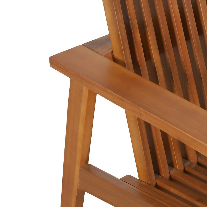 Monarch Outdoor Acacia Wood Outdoor Slatted Club Chair by Christopher Knight Home