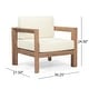 preview thumbnail 10 of 15, Genser Outdoor Wooden Club Chairs with Cushions by Christopher Knight Home