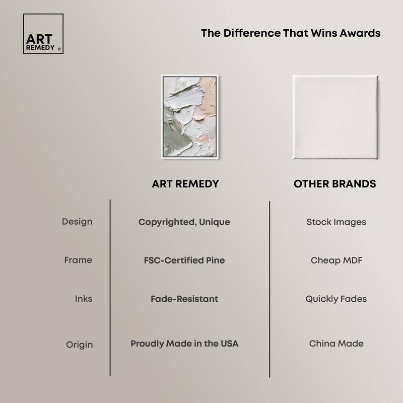 Creamy Contours I Canvas by Art Remedy