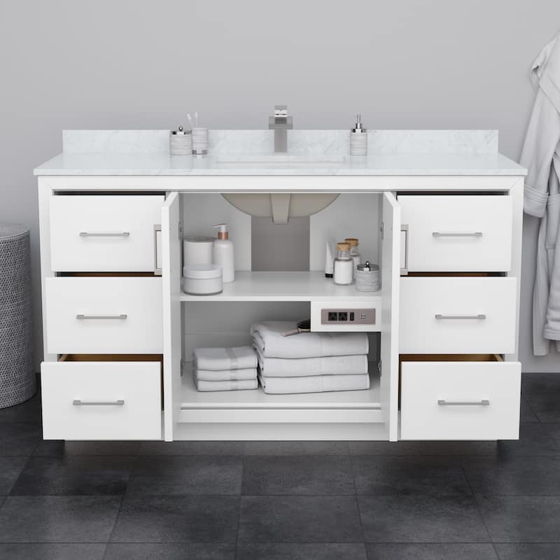 Wyndham Collection WCF1111-60S-CX-MXX Icon 60" Single Free Standing