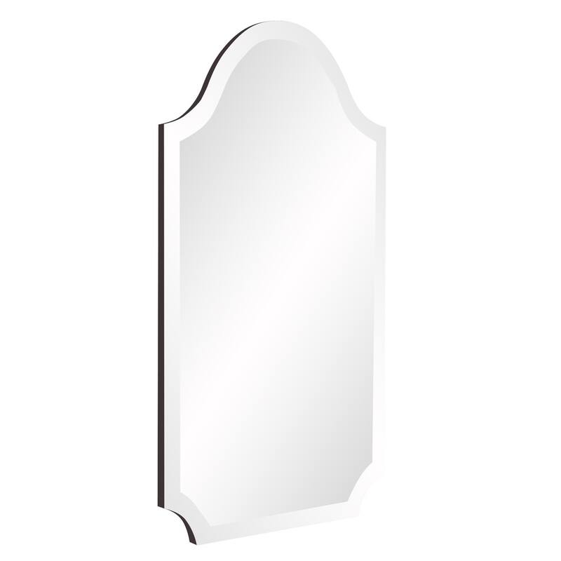 HomeRoots 27" Clear Abstract Unframed Accent Mirror