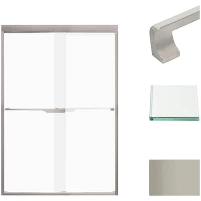 Transolid FBPT487008F-J 70" High x 47" Wide Bypass Frameless Shower