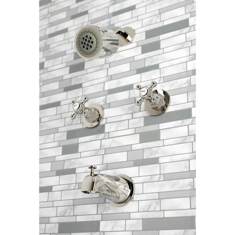Kingston Brass Metropolitan Two-Handle Tub and Shower Faucet