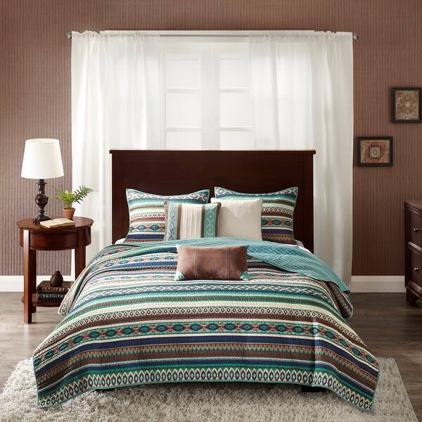 Copper Grove Geneva Reversible Blue 6piece Quilt Set Bed Bath & Beyond 20830783