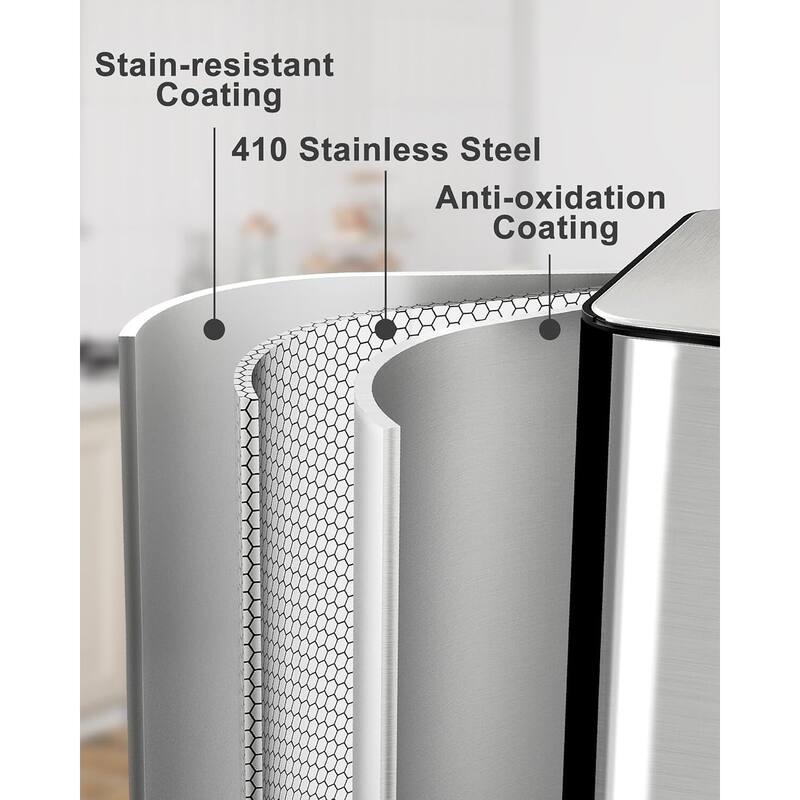16 Gal (2 x 30 l) Dual Trash Can, with Odor Control Box
