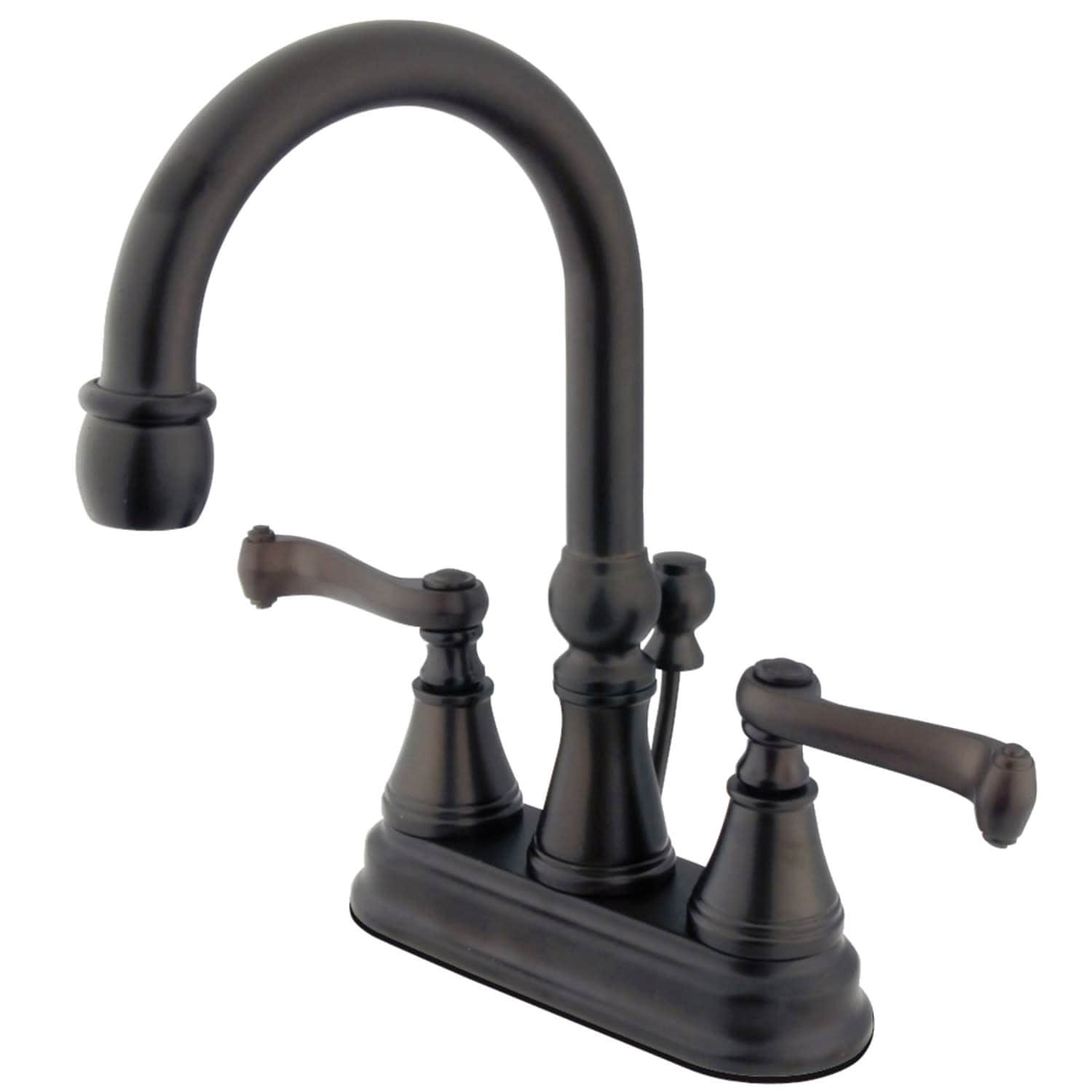 Kingston Brass Royale 1.2 GPM Deck Mounted Bathroom Faucet with Lever