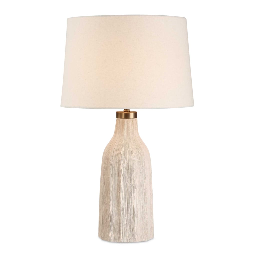 Uttermost Maddox Textured Off White Table Lamp - 17.00" W x 28.50" H x 17.00" D