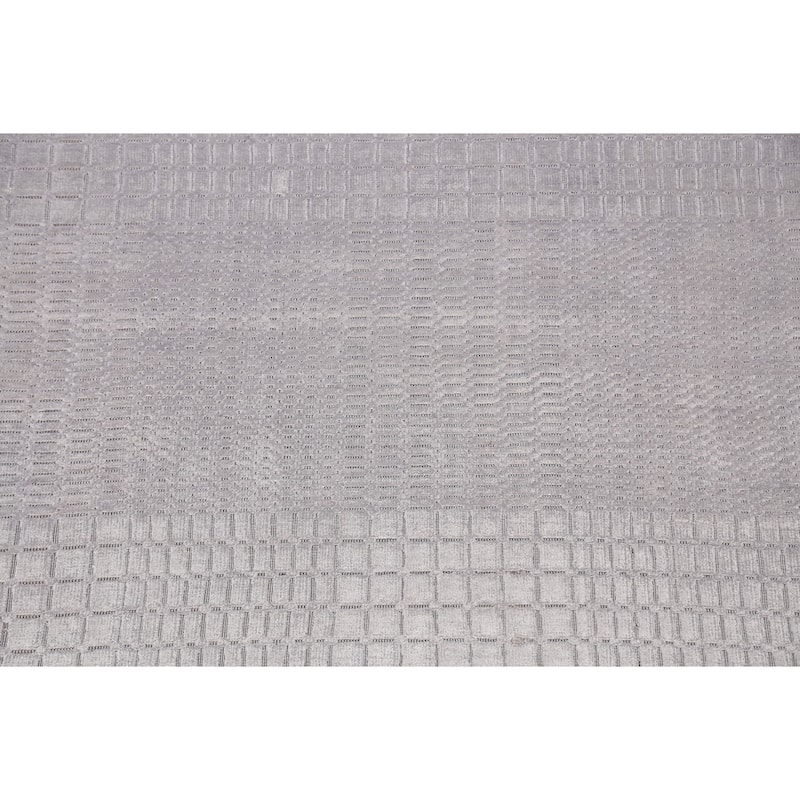 Geometric Modern Moroccan Oriental Area Rug Wool Hand-knotted Carpet - 4'7" x 7'5"