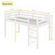 preview thumbnail 23 of 27, Rubber Wooden Twin Loft Bed with Ladder, Strengthened Slats
