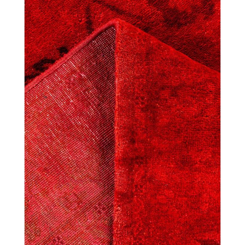 Overdyed, One-of-a-Kind Hand-Knotted Area Rug - Pink - 4' 2" x 6' 3"