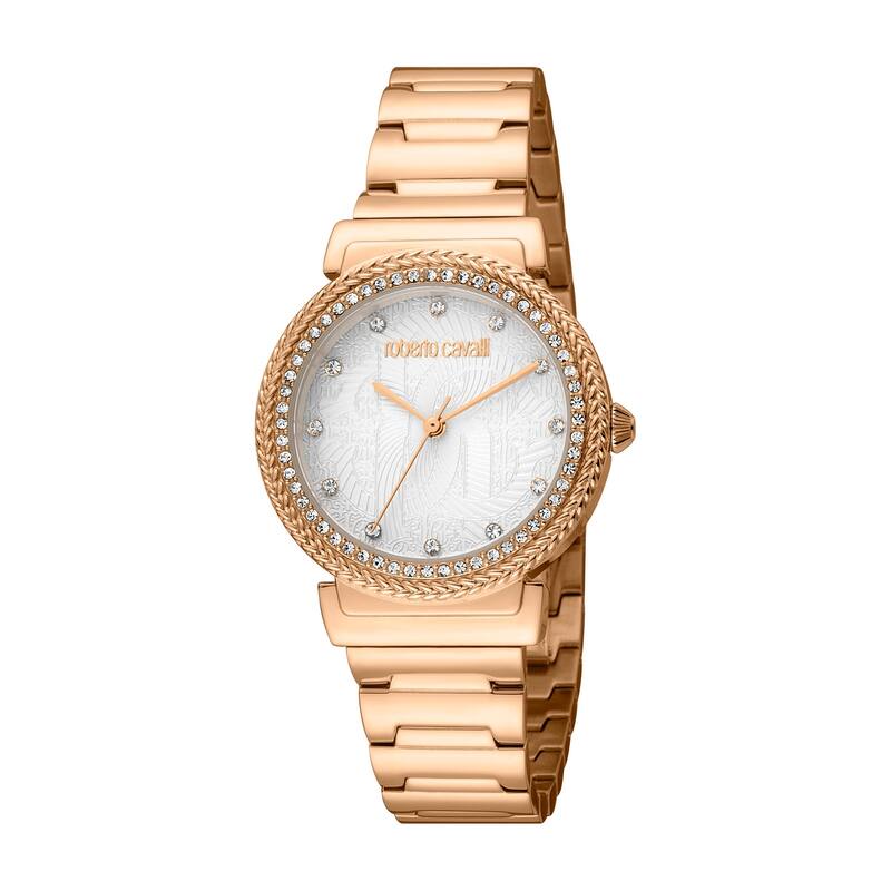 Roberto Cavalli Women RC5L039M0075 Quartz Watch - Rose-Tone