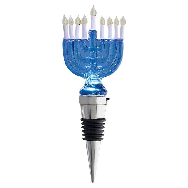 Shop Black Friday Deals On Lsarts Light Up Holiday Wine Bottle Stoppers Led Lighted For Christmas Hanukkah Overstock 24302776