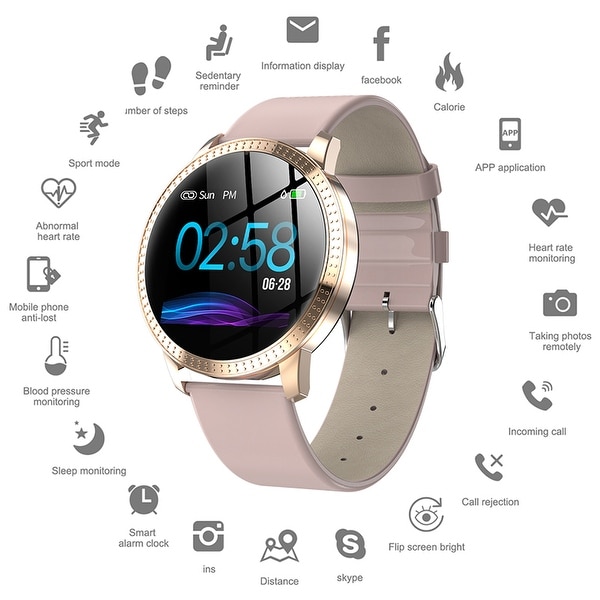 Smart Watch Fitness Wristband Sport Tracker Pro Version 1.22-inch Waterproof IP67 Heart Rate Blood Pressure Monitoring. Opens flyout.