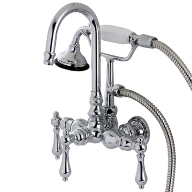 Kingston Brass Aqua Vintage Wall Mounted Clawfoot Tub Filler with