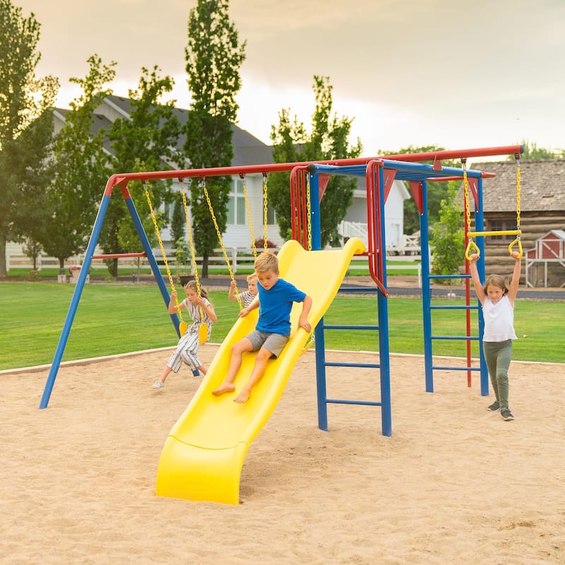 Lifetime Monkey Bar Adventure Swing Set (Earthtone)