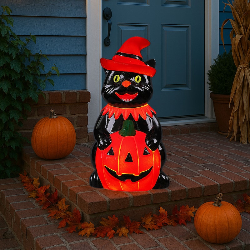 18 in. Outdoor Cat Lit Blow Mold
