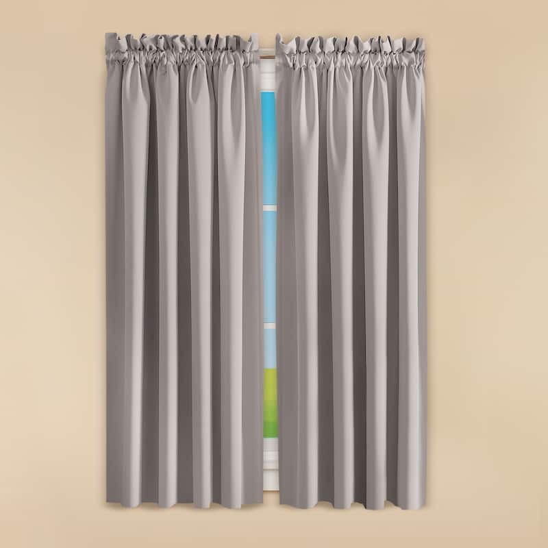 Madison Room-Darkening Solid Color Curtains