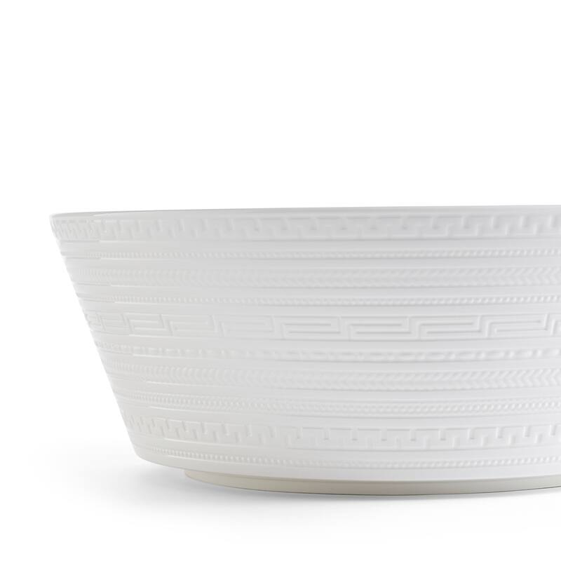 Wedgwood White Glaze 10-inch Intaglio Fine Bone China Large Serving Bowl