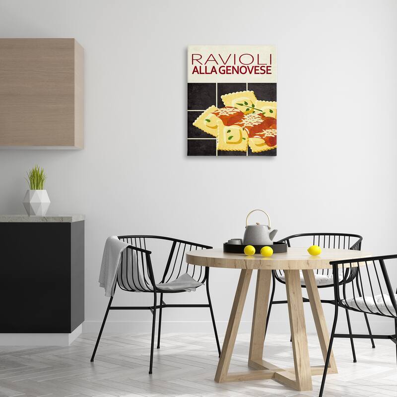 Stupell Ravioli Classic Kitchen Canvas Wall Art Design By Kim Allen