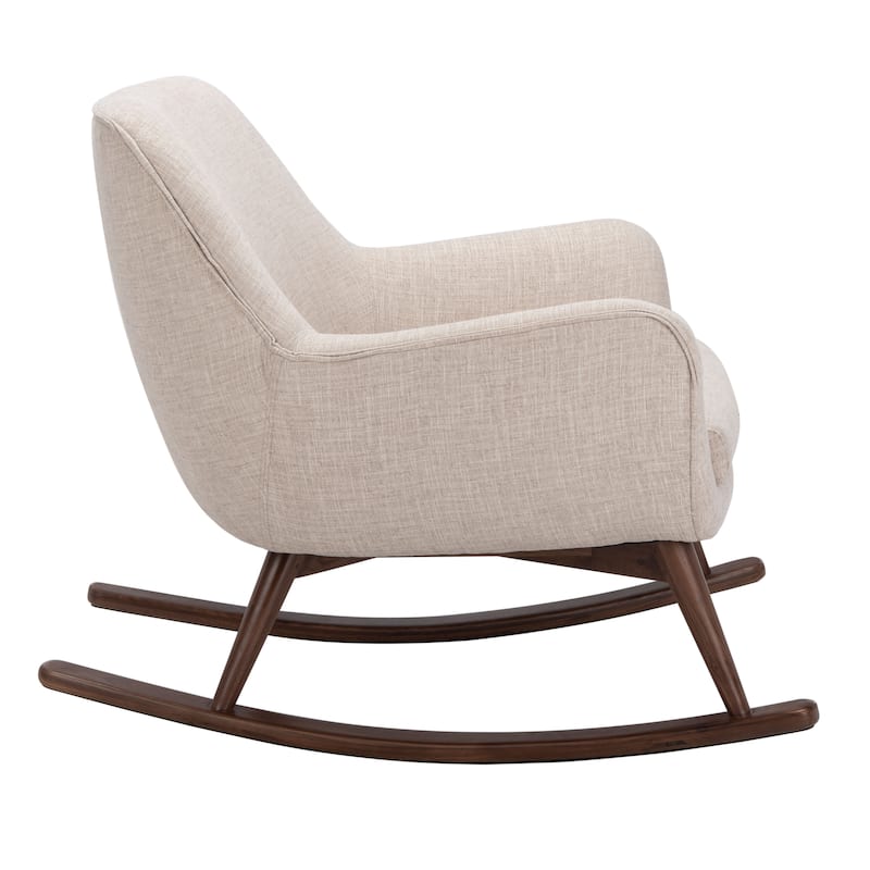 SAFAVIEH Couture Breeda Mid-Century Rocking Chair - 32Wx37Dx32H
