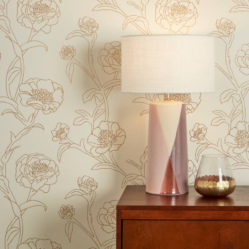 Peonies Removable Peel and Stick Wallpaper