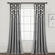 preview thumbnail 17 of 77, Lush Decor Boho Pom Pom Tassel Linen Window Curtain Panel (Single) 52"W x 84"L - Dark Grey