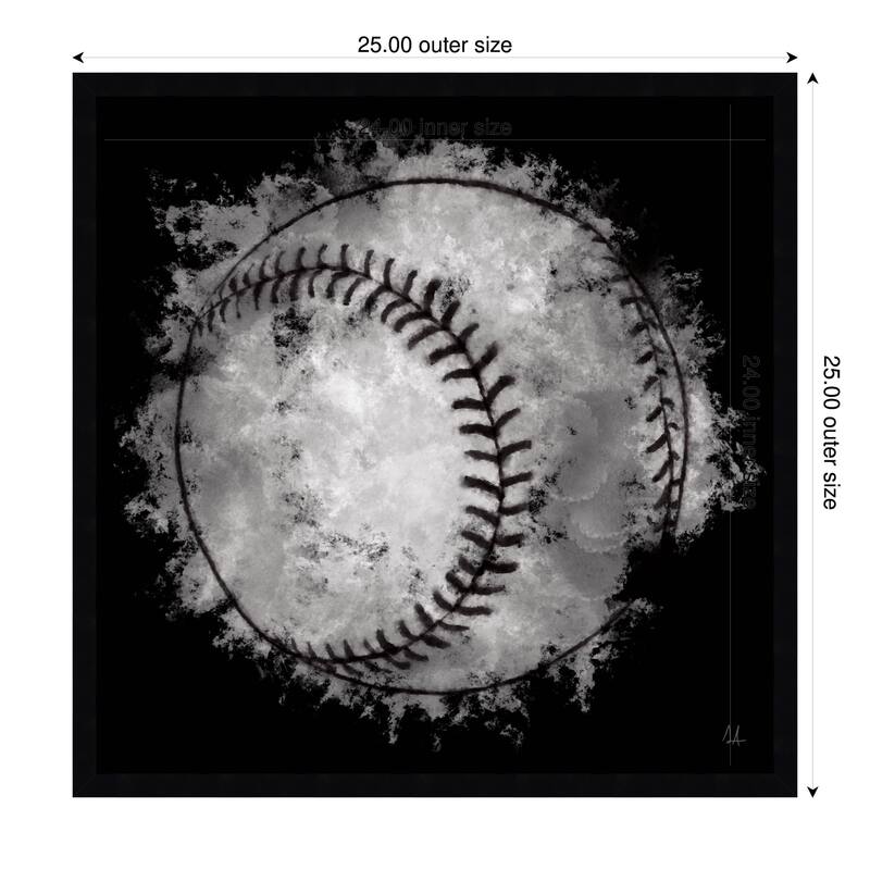 Amanti Art Framed Fabric Pinboard Let the Games Begin I by Sarah Adams Printed Bulletin Board - Board Size 24 x 24