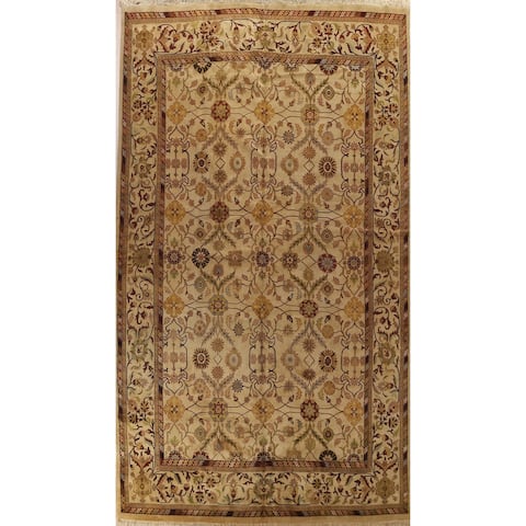 Vegetable Dye Agra Oriental Large Area Rug Hand-knotted Wool Carpet - 11'8" x 17'10"