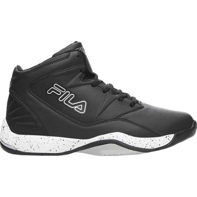 Fila Men%27s Breakaway 9 Basketball Shoe Black White Metallic Silver